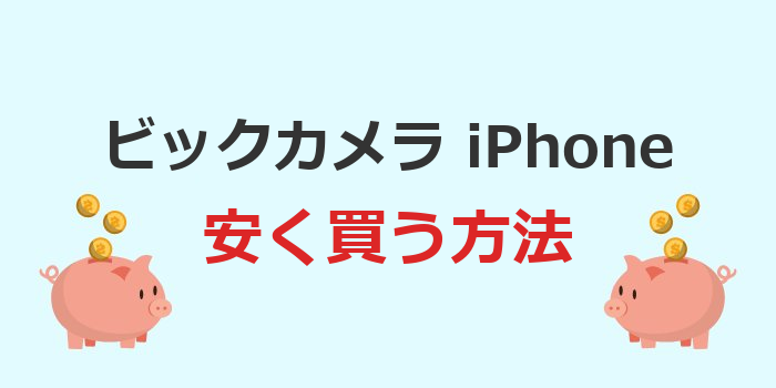 ビックカメラ iphone 安く買う方法